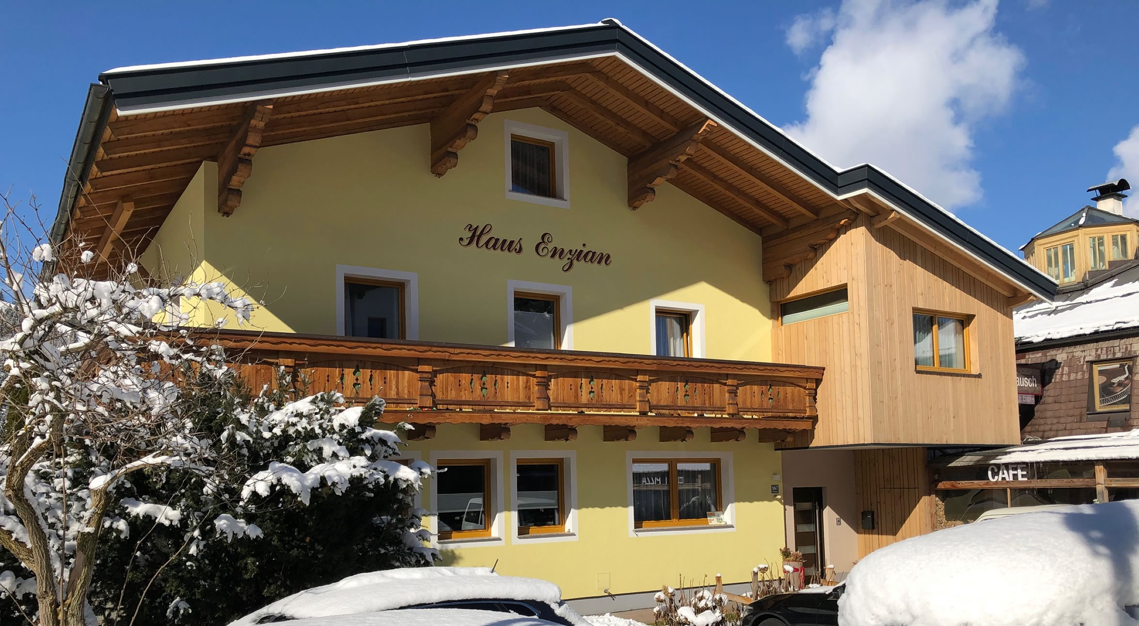 Winterurlaub im Haus Enzian in Flachau | Zimmer mit Frühstück & Appartement für 10 Personen
